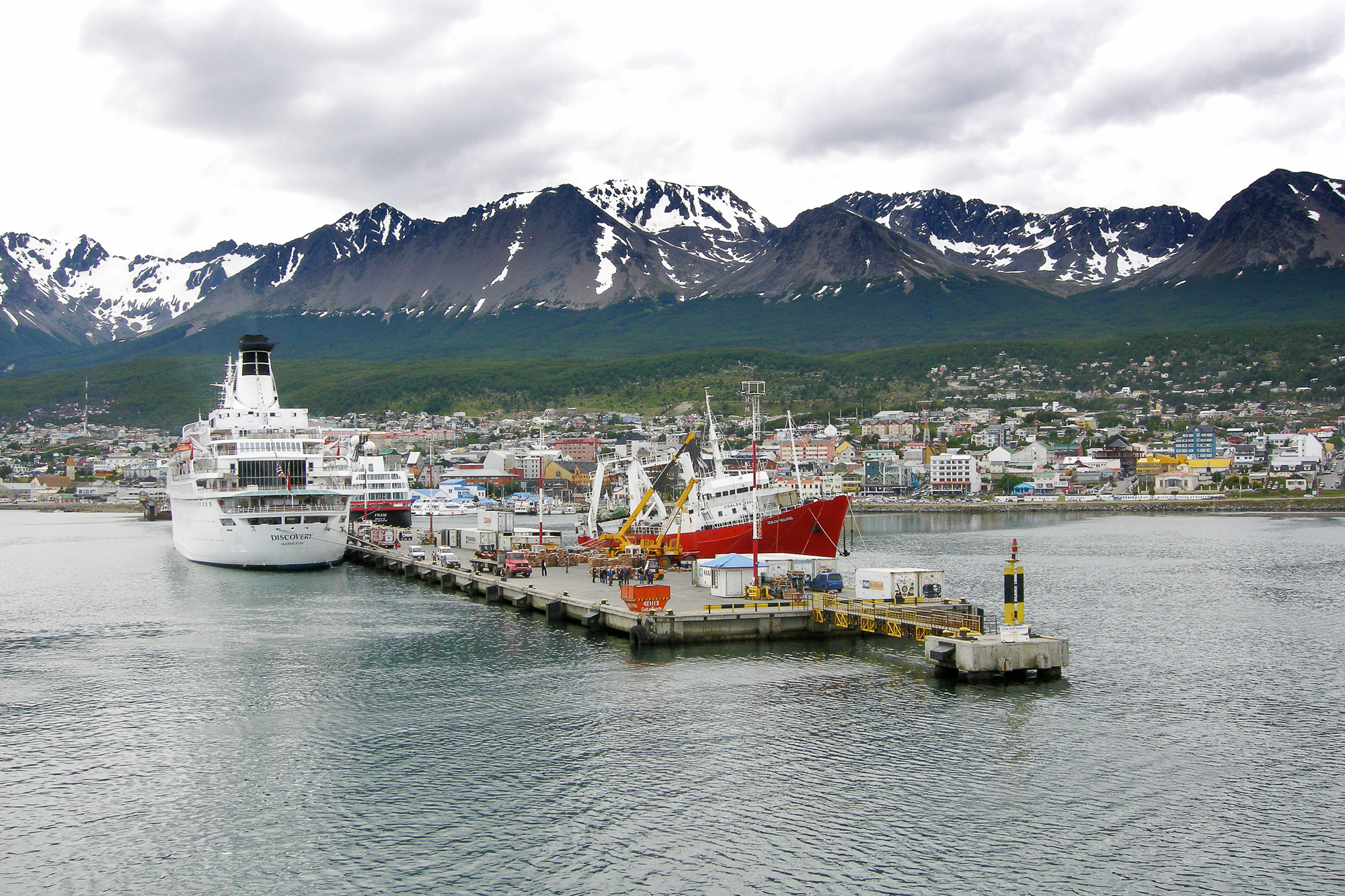 Blick zurück auf  Ushuaia